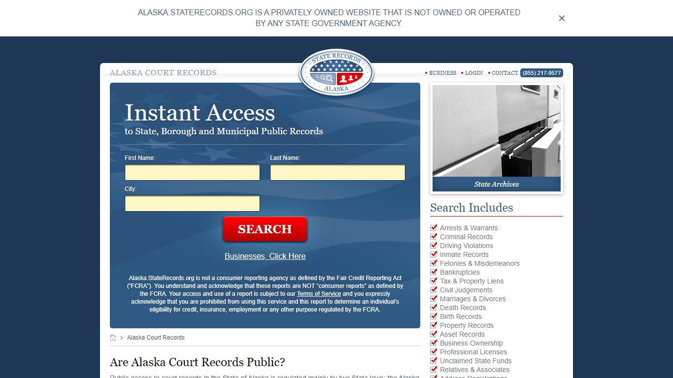 Alaska Court Records | StateRecords.org